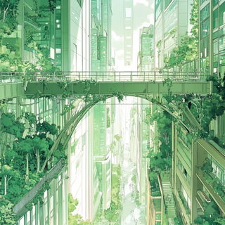Archimythograph style, Midjourney V6.1: megacity with futuristic bioarchitecture