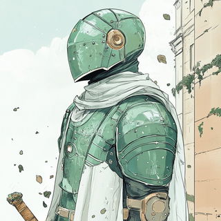 Archimythograph style, Midjourney V6.1: concept art character design of retropunk steam knight