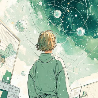Archimythograph style, Midjourney V6.1: editorial illustration for popular scientific magazine cover