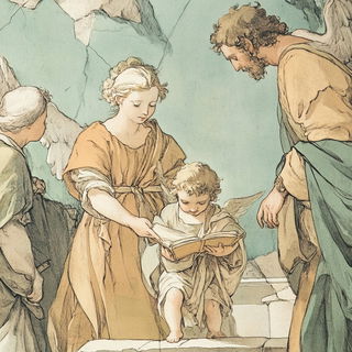 Archimythograph style, Midjourney V6.1: classical 18th-century oil painting