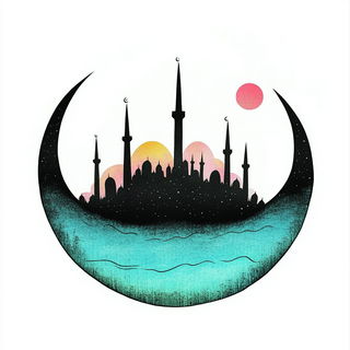 Blackthorn Baroque Anime style, Midjourney V6.1: bold minimalist logo design for Istanbul city municipal services