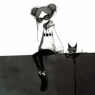 Blackthorn Baroque Anime style, Midjourney V6.1: black-and-white manga comic strip