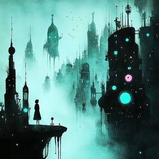Blackthorn Baroque Anime style, Midjourney V6.1: cinematic shot from sci-fi movie