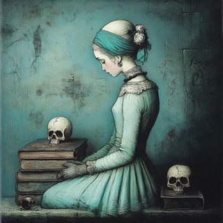 Blackthorn Baroque Anime style, Midjourney V6.1: classical 18th-century oil painting