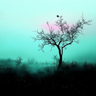 Blackthorn Baroque Anime style, Midjourney V6.1: realistic landscape photograph of quiet dawn