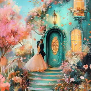 Galehatch style, Midjourney V6.1: retro fairy-tale illustration