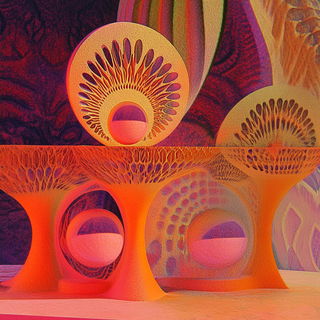 Moonharbor Cartotheque style, Midjourney V6.1: abstract 3D render