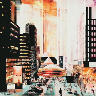 Gnomon Faces style, Midjourney V6.1: megacity with futuristic bioarchitecture