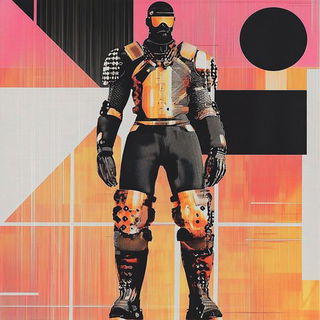 Gnomon Faces style, Midjourney V6.1: concept art character design of retropunk steam knight