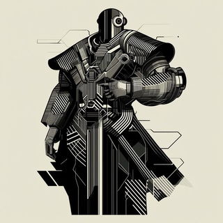 Bioluminochromism style, Midjourney V6.1: concept art character design of retropunk steam knight
