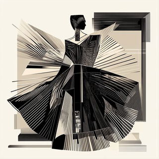 Bioluminochromism style, Midjourney V6.1: haute-couture fashion outfit