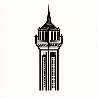 Neon Undertow style, Midjourney V6.1: bold minimalist logo design for Istanbul city municipal services