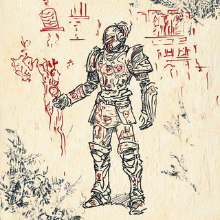 Madder Ink Front style, Midjourney V6.1: concept art character design of retropunk steam knight