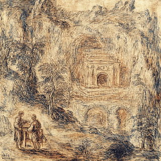Madder Ink Front style, Midjourney V6.1: classical 18th-century oil painting