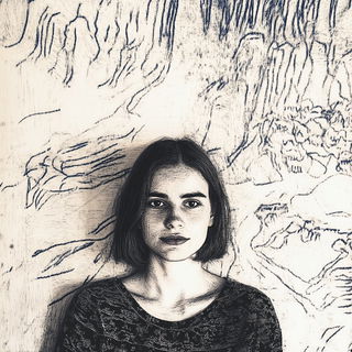 Madder Ink Front style, Midjourney V6.1: photographic portrait of female protagonist