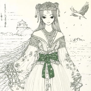 Chromatocopy style, Midjourney V6.1: haute-couture fashion outfit