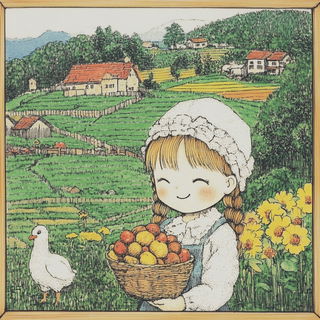Chromatocopy style, Midjourney V6.1: traditional folk art