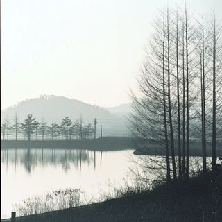 Chromatocopy style, Midjourney V6.1: realistic landscape photograph of quiet dawn