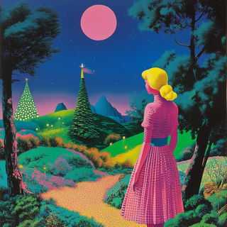 Brushmark Behemoths style, Midjourney V6.1: retro fairy-tale illustration