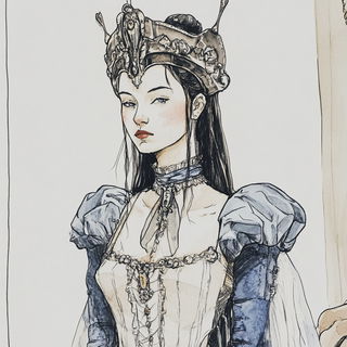Cliffetch style, Midjourney V6.1: haute-couture fashion outfit