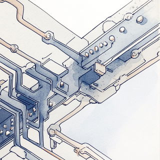 Cliffetch style, Midjourney V6.1: technical infrastructure blueprint schematics