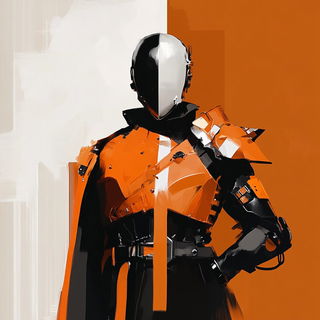 Chrometch style, Midjourney V6.1: concept art character design of retropunk steam knight