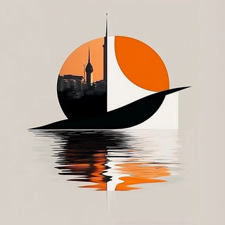 Chrometch style, Midjourney V6.1: bold minimalist logo design for Istanbul city municipal services