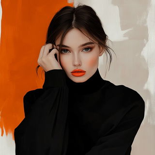 Chrometch style, Midjourney V6.1: photographic portrait of female protagonist