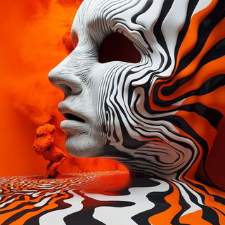 Chromafoundry style, Midjourney V6.1: abstract 3D render