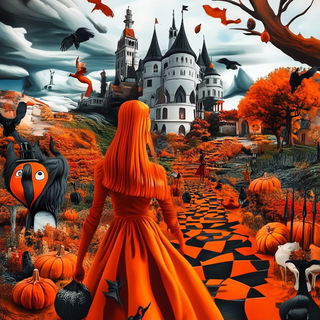Chromafoundry style, Midjourney V6.1: retro fairy-tale illustration