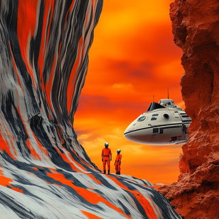 Chromafoundry style, Midjourney V6.1: cinematic shot from sci-fi movie