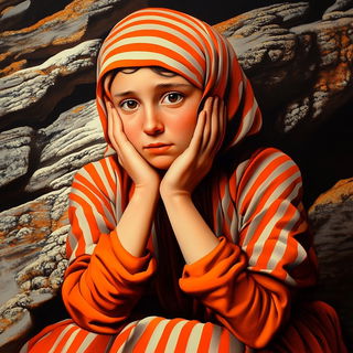 Chromafoundry style, Midjourney V6.1: classical 18th-century oil painting