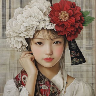 Mycoclastica style, Midjourney V6.1: traditional folk art