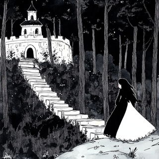 Cryofolia style, Midjourney V6.1: retro fairy-tale illustration