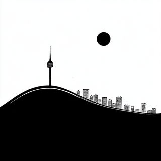 Cryofolia style, Midjourney V6.1: bold minimalist logo design for Istanbul city municipal services