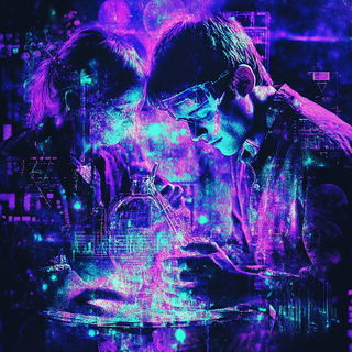 Ripplerefract style, Midjourney V6.1: editorial illustration for popular scientific magazine cover