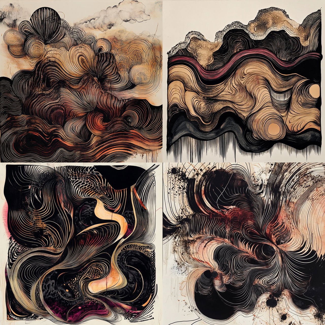 Inkfold Basin style, Midjourney V6.1, render 1 of 4