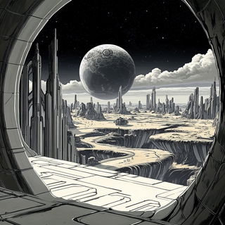 Burlap Crown style, Midjourney V6.1: cinematic shot from sci-fi movie