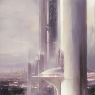 Lepidopteran Skyforts style, Midjourney V6.1: megacity with futuristic bioarchitecture