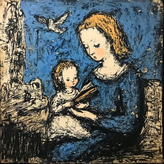 Crownblock Scribbleform style, Midjourney V6.1: classical 18th-century oil painting
