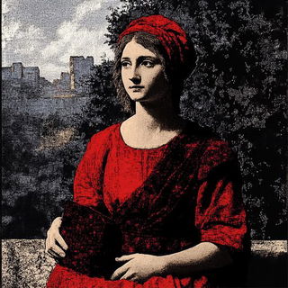 Letterpress Sunstrike style, Midjourney V6.1: classical 18th-century oil painting
