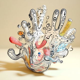 Solmushroom Baroque style, Midjourney V6.1: abstract 3D render