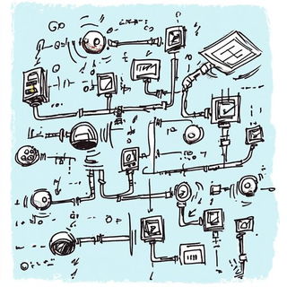 Solmushroom Baroque style, Midjourney V6.1: technical infrastructure blueprint schematics