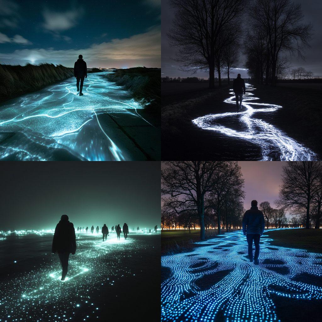Daan Roosegaarde style, Midjourney V6.1, render 1 of 4