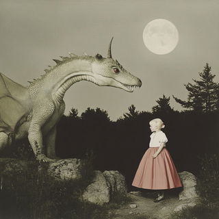 Hazecrank style, Midjourney V6.1: retro fairy-tale illustration