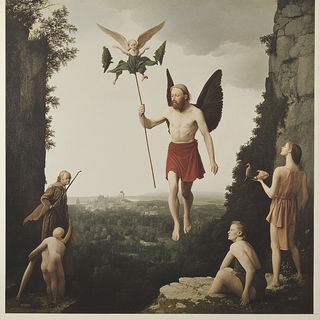 Hazecrank style, Midjourney V6.1: classical 18th-century oil painting