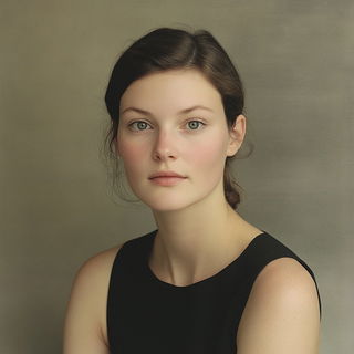 Hazecrank style, Midjourney V6.1: photographic portrait of female protagonist