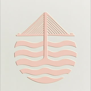 Cyanomagenta Urbanism style, Midjourney V6.1: bold minimalist logo design for Istanbul city municipal services