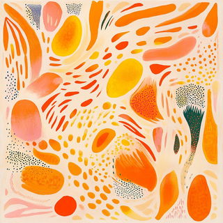Rainbow Pour Stories style, Midjourney V6.1: creative pattern composition