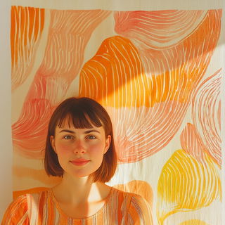 Rainbow Pour Stories style, Midjourney V6.1: photographic portrait of female protagonist
